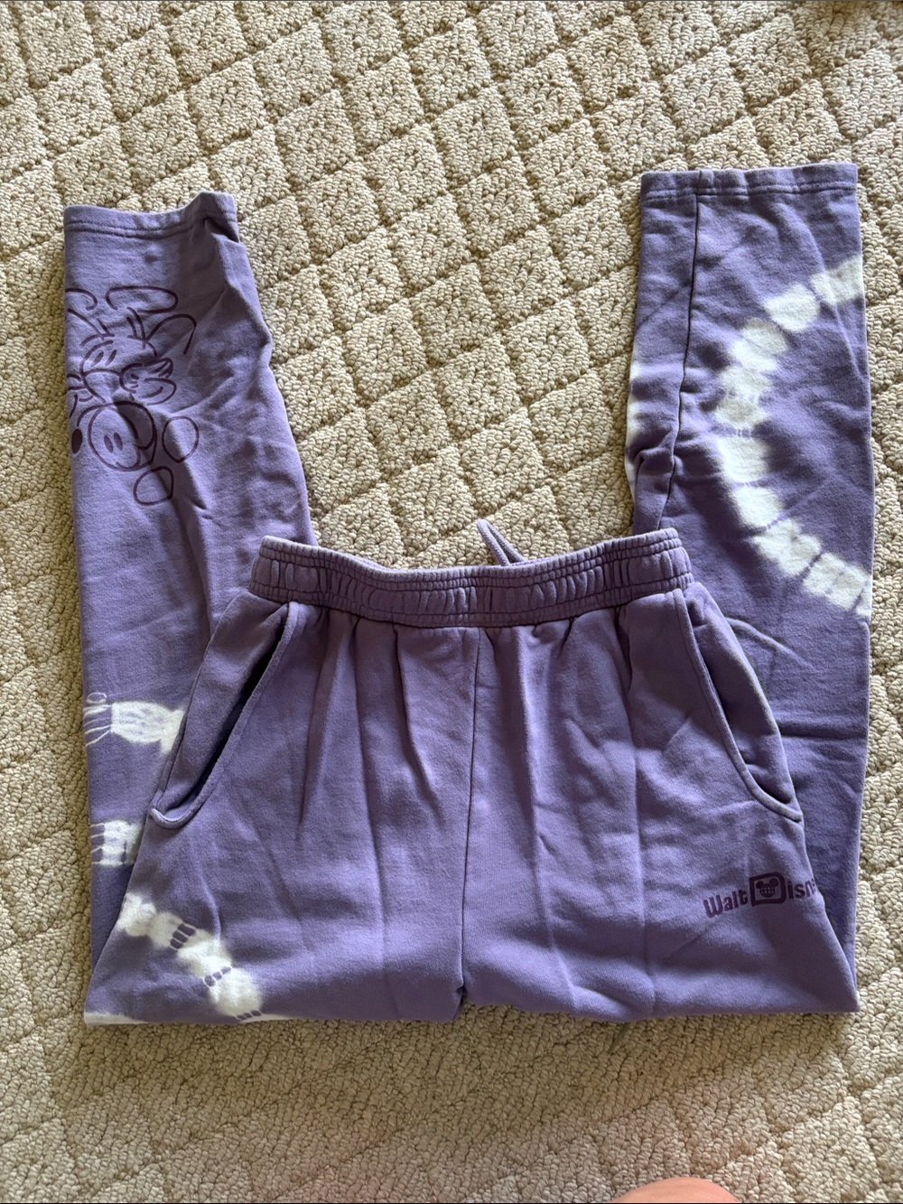Disney Purple Tie-Dye Jogger Pants